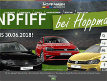 Tablet Screenshot of hoppmann-autowelt.de